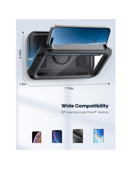 Soporte de Teléfono Impermeable Lamicall para Ducha 4-7"