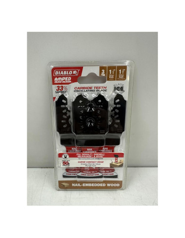Cuchilla Oscilante Diablo AMPED Demo Demon Carburo 3 Pzas