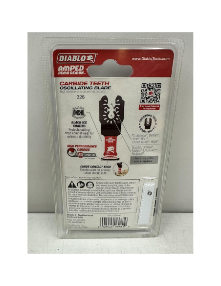 Cuchilla Oscilante Diablo AMPED Demo Demon Carburo 3 Pzas