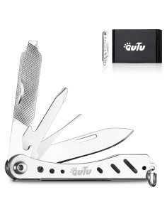 Multiherramienta EDC OUTU 6 en 1 Acero Inoxidable Plata