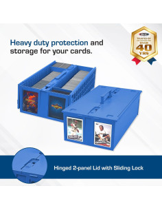 Caja de Cartas Coleccionables BCW Azul 1600 Cartas Plástico 2