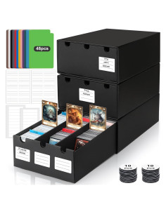 Caja de Almacenamiento de Cartas AOBOPLE 9000+ con Divisores