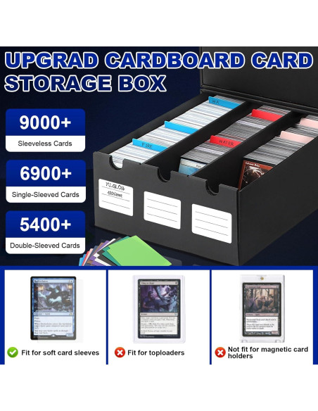 Caja de Almacenamiento de Cartas AOBOPLE 9000+ con Divisores Caja de Almacenamiento de Cartas AOBOPLE 9000+ con Divisores