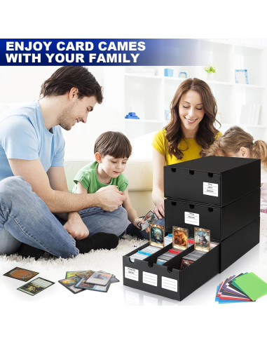 Caja de Almacenamiento de Cartas AOBOPLE 9000+ con Divisores