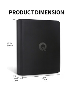 Carpeta Toploader Qurhafoo XL para 324 Tarjetas Coleccionables 2