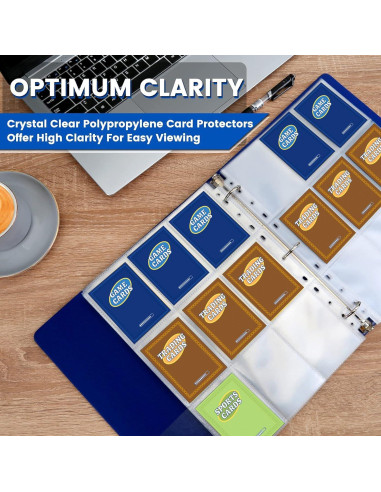 36 Hojas Manga para Cartas Fabmaker 9 Bolsillos 648 Cartas