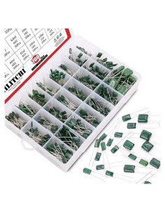 Kit de Capacitores de Película Mylar Hilitchi 700Pcs 0.22NF a 470NF