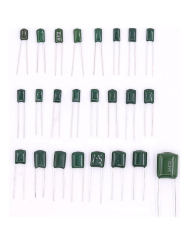 Kit de Capacitores de Película Mylar Hilitchi 700Pcs 0.22NF a 470NF