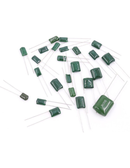 Kit de Capacitores de Película Mylar Hilitchi 700Pcs 0.22NF a 470NF