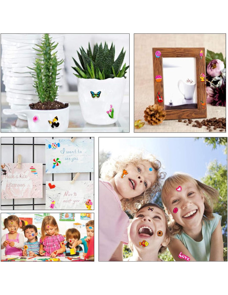 Stickers 3D Esponjosos Habett para Niños - 36 Hojas, 920 Piezas