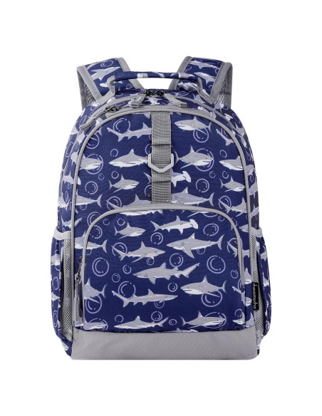 Mochila Escolar Choco Mocha Tiburón 43 cm Azul para Niños