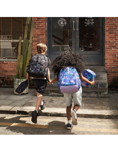 Mochila Escolar Choco Mocha Tiburón 43 cm Azul para Niños