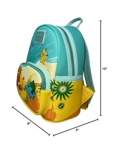 Bolso de Hombro Doble de Playa Loungefly Pokemon Original