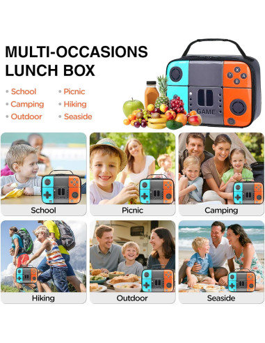 Lonchera Aislada Hairao para Niños - Diseño Consola de Juegos