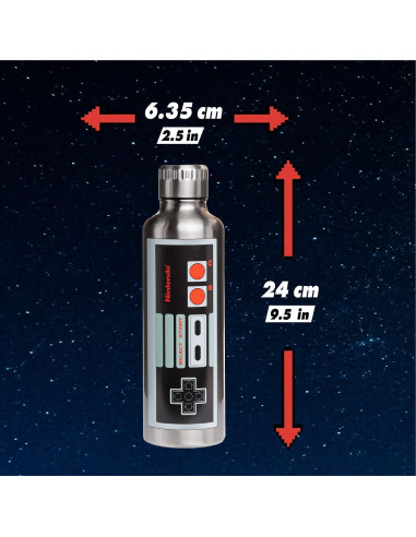 Botella de Agua de Metal Paladone NES 500ml Multicolor