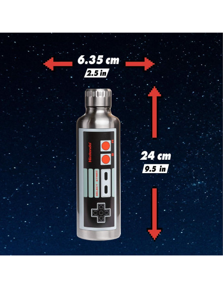 Botella de Agua de Metal Paladone NES 500ml Multicolor