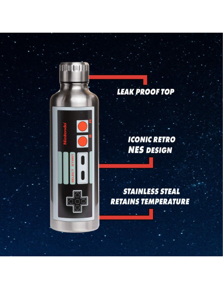 Botella de Agua de Metal Paladone NES 500ml Multicolor