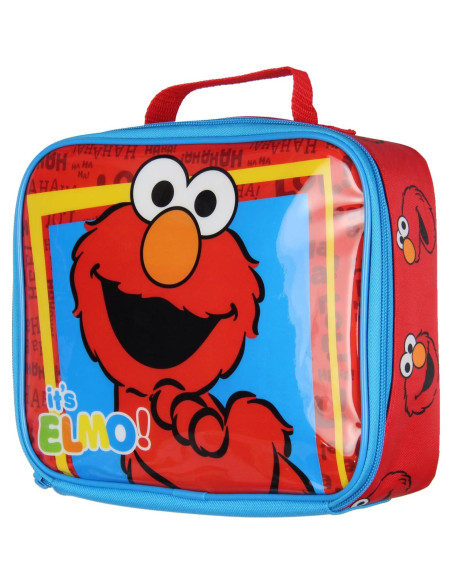 Caja de Almuerzo Insulada Elmo Plaza Sésamo 25.4x20.3cm