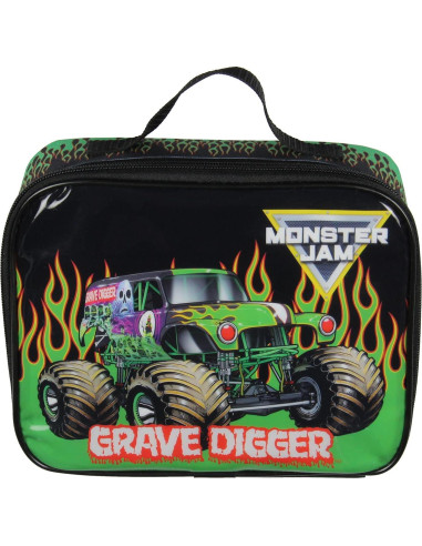 Lonchera Aislada Monster Jam Grave Digger 25.4x10.16x15.24 cm