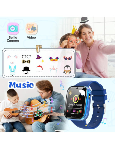 Reloj Inteligente para Niños Xipax Azul con Juegos y Cámara