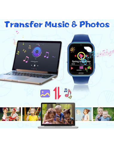 Reloj Inteligente para Niños Xipax Azul con Juegos y Cámara