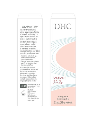 Primer de Maquillaje Matificante DHC Velvet Skin Coat 14.79g