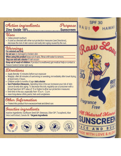 Protector Solar en Barra Raw Love SPF 30 17g - Ecológico y Resistente al Agua 2
