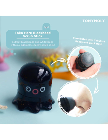 TONYMOLY Tako Pore Exfoliante en Barra Carbón 22,68 g
