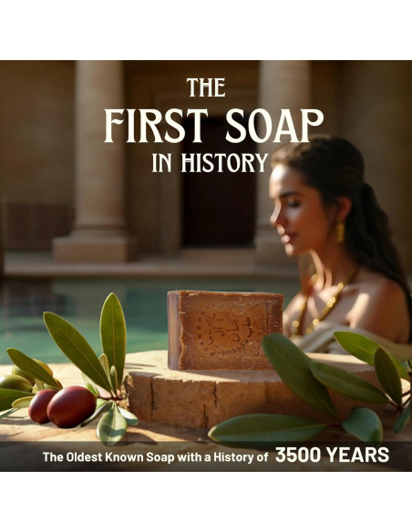 Jabón de Alepo Natural Box 4 Body 198g - 100% Aceite de Oliva