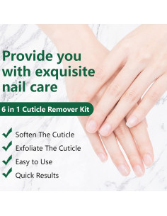 Kit de Removedor de Cutículas XIFEPFR 6 en 1 - 2 Oz 2