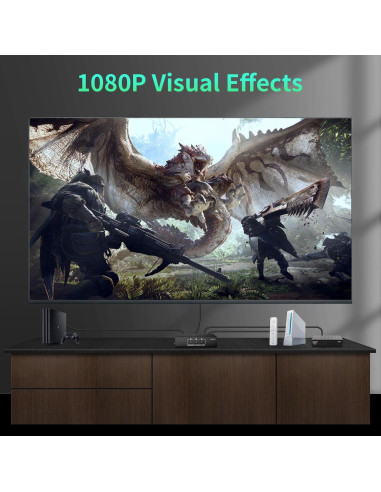 Conmutador AV Componente 3 en 1 LUKFOCAB 1080P 5 RCA