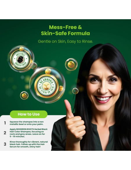 Champú Herbal Sin Amoníaco Biogreen Roots 400ml + Suero 100ml