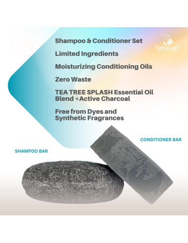 Juego de Barra de Champú y Acondicionador SpiraLeaf 108g