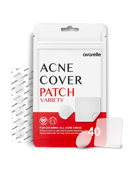 Parche para Acné Avarelle Hidrocoloide 40 Unidades Vegano Parche para Acné Avarelle Hidrocoloide 40 Unidades Vegano