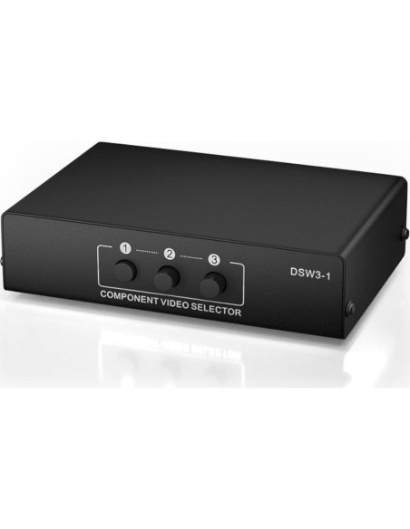 Conmutador AV Componente 3 en 1 LUKFOCAB 1080P 5 RCA