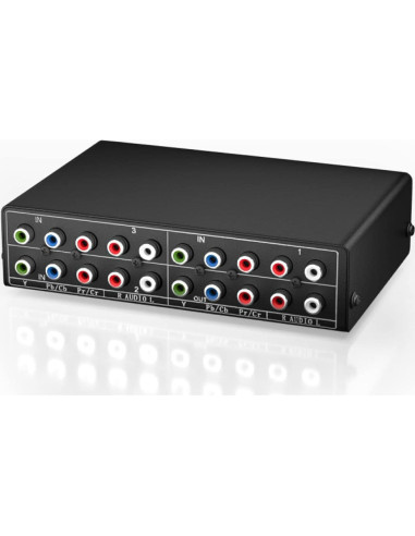 Conmutador AV Componente 3 en 1 LUKFOCAB 1080P 5 RCA