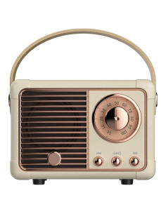 Altavoz Bluetooth Inalámbrico Baolira HM11 Beige Retro