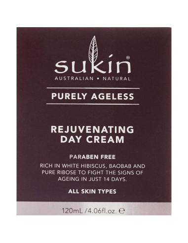 Crema de Día Rejuvenecedora Sukin Purely Ageless 120 ml (Paquete de 2)