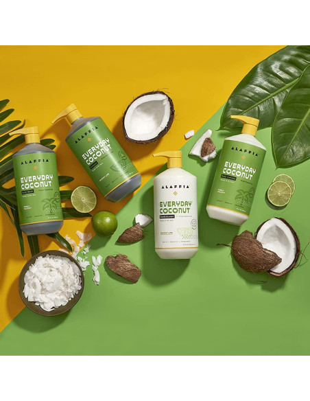 Champú Hidratante Alaffia Coco Lima 946 ml - Cabello Normal a Seco