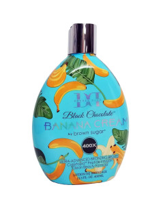 Crema Bronceadora Chocolate Negro y Plátano 400X 382.7g - Hidratante 2