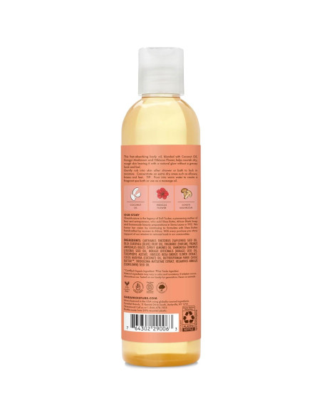 Aceite Corporal SheaMoisture Coco y Hibisco 226g Hidratante