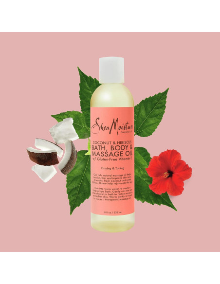 Aceite Corporal SheaMoisture Coco y Hibisco 226g Hidratante