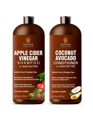 Champú y Acondicionador Sin Sulfatos INFINA ESSENTIALS 473ml