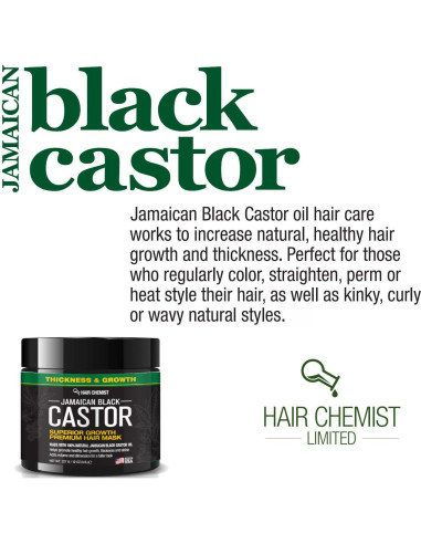 Mascarilla Capilar Químico Superior Aceite Ricino Negro 340g