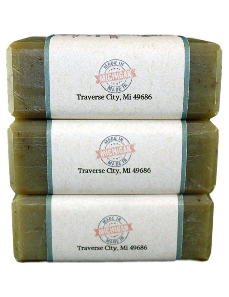 Jabón Natural Eucalipto y Menta Traverse Bay - 3 Barras 425g