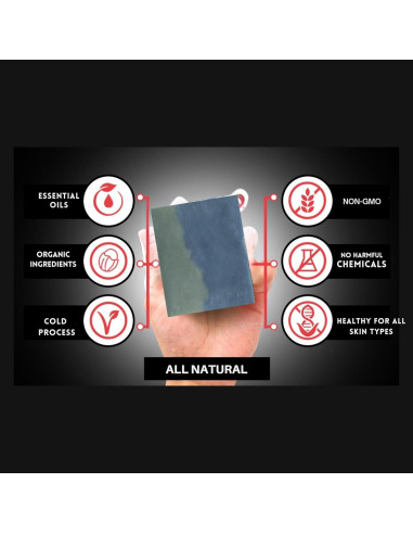 Jabón Natural para Hombre Big Bool 127g - Oasis Oceánico