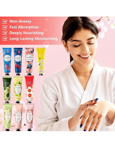 Set de 10 Cremas de Manos Naturales Punifengsi 340g