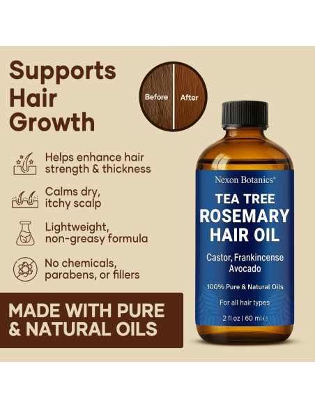 Aceite para Crecimiento del Cabello Nexon Botanics 60 ml