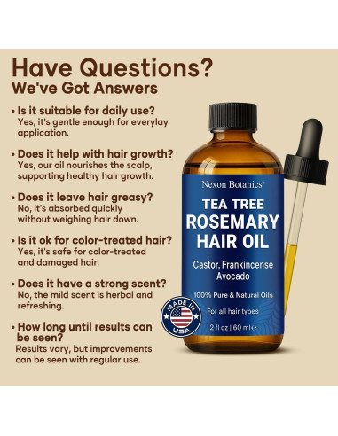 Aceite para Crecimiento del Cabello Nexon Botanics 60 ml