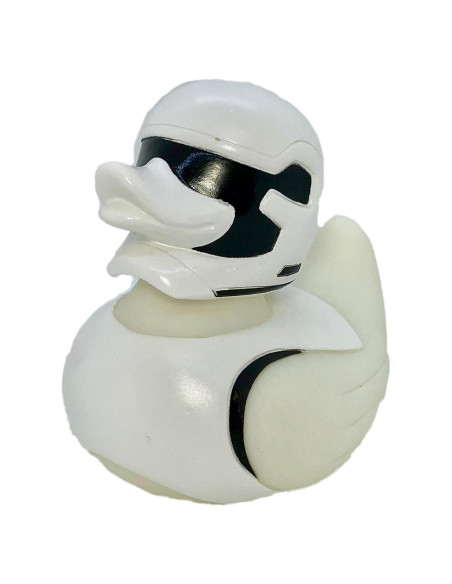 Pato de Goma Guerrero Espacial Blanco DITW 9.5x10.2 cm